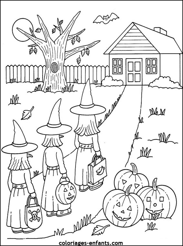 Desenhos para colorir de desenho para colorir de uma casa de bruxa